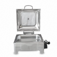 Chauffe-plat économique en acier inoxydable pour restaurant, ensemble buffet, contrôle numérique intelligent, efficacité énergétique A++, pour la restauration et l'hôtellerie