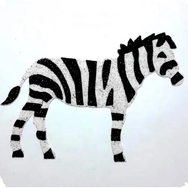 2024 đẹp Zebra thiết kế colourful không đau trẻ em trang trí Tattoo dính tạm thời da an toàn tái sử dụng PVC cơ sở Sticker