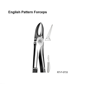 Forceps d'extraction ergonomiques de type anglais en acier inoxydable par Roboz Tech Pakistan - Product Image 1