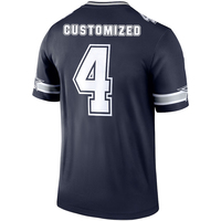 Maillot de football américain unisexe bleu marine, col en V, manches courtes, évacuation de l'humidité, impression par sublimation, équipe 00, ajusté, 100 % polyester, adultes
