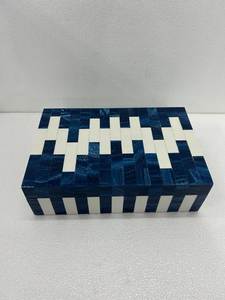 Nouvelle boîte de service en résine verte de qualité supérieure, motif floral élégant sur couvercle en argent allemand, décoration romantique pour mariage - Product Image 4