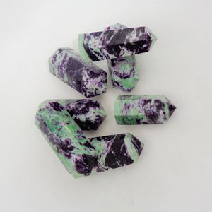 Pointe de cristal de Kammererite naturelle, rare, violette, faite à la main, baguette de guérison Chakralume, pointeur, décoration énergétique pour la méditation Reiki, vente en gros - Product Image 6