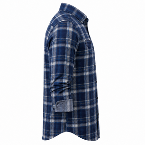 Chemise à carreaux pour homme, sur mesure, en coton, à manches longues, boutonnée, en flanelle, coupe ajustée, décontractée, haut de gamme, vente en gros - Product Image 6