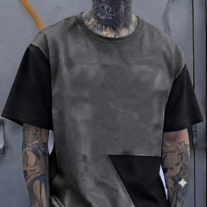 Nouvelle Collection Printemps-Été 2026 – T-shirt en Maille Jacquard Décontracté à Manches Courtes pour Homme, Personnalisable avec Logo, Polyvalent - Product Image 4