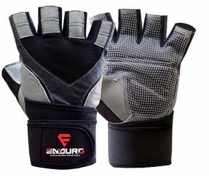 Premium Quality Leather <b>Half</b> Finger Unisex Gym Gloves Lace-Up Closure Adjustable Wrist Strap Fitness Weightlifting Non <b>Slip</b> - Product Image 2