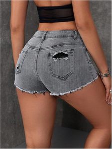 Shorts en jean pour femmes à prix abordable, taille haute, décontractés, pour l'été, vente directe d'usine, fournisseur OEM, meilleur prix à saisir - Product Image 3