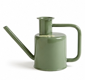 บัวรดน้ำสแตนเลสขัดเงาพร้อมที่จับสีทองสำหรับทำสวนดีไซน์ทนทาน - Product Image 6