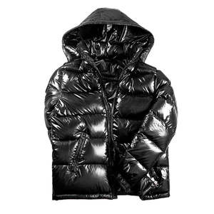 Chaqueta de Invierno Acolchada para Hombre, Brillante, de Alta Calidad, Gruesa y Cálida, Estilo Urbano Hip Hop, Parka Acolchada Brillante, Venta al Por Mayor 2026 - Product Image 1