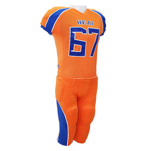 Uniforme de football américain personnalisé imprimé, maillot et pantalon sublimés, antibactérien, 100% polyester, OEM, sublimation complète - Product Image 5