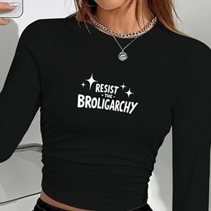 เสื้อแขนยาวผู้หญิงแฟชั่น broligarchy - Product Image 3
