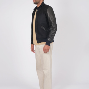 Comfortable Varsity Jacket For <b>Man</b> Soft Cotton Fabric College Casual Streetwear Winter Outerwear - Product Image 5