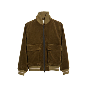 <b>Men's</b> Winter Coat with Oem Factory Casual Solid Color Suede <b>Jacket</b> 100% Cotton <b>Corduroy</b> with Standing Collar Work Cargo Pocket - Product Image 1