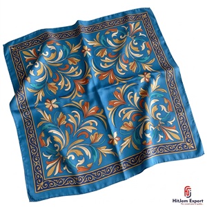 Custom Luxury <b>Silk</b> <b>Scarf</b> Womens Printed <b>Square</b> Headscarf Lightweight OEM ODM Textile Manufacturer Sardinia Custom Fabric Product - Product Image 6