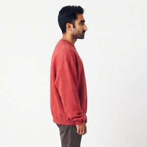 Sudaderas de manga larga para hombre, estilo casual, holgadas, para invierno, 100% algodón, forro polar, sudaderas tipo pullover para hombre - Product Image 2