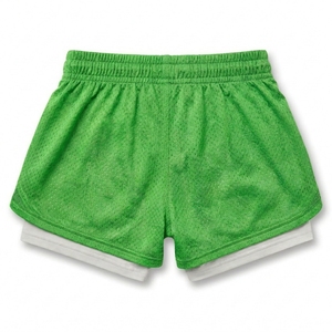 Shorts de sport en mesh 2-en-1 150 GSM avec doublure de compression, marque personnalisée, OEM, vente en gros - Product Image 2