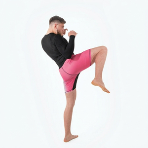 Nouvel Arrivage Short de Compression Décontracté Uni Ultra-léger Imperméable Anti-plis à Taille Mi-haute Élastique - Product Image 4