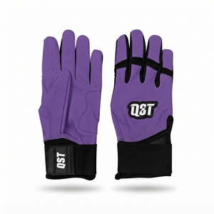 Gants de frappeur de baseball en cuir personnalisés, avec paume antidérapante, équipement d'entraînement pour adultes et jeunes, vente en gros - Product Image 1