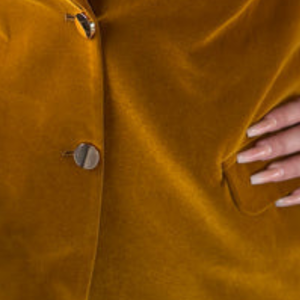 Custom SGRHO <b>Velvet</b> Gold Slim Fit <b>Blazer</b> Sigma Gamma Rho Women's Greek Sorority 3D Embroidery Breathable Single Button Formal - Product Image 3
