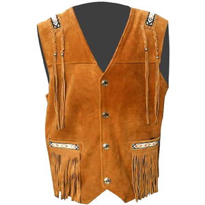 Gilet en cuir pour homme, prix raisonnable, vêtements pour homme personnalisés, en solde, bonne qualité, 100% cuir, gilet tendance - Product Image 1