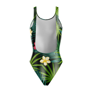 Maillot de bain deux pièces personnalisé sublimé pour femme, séchage rapide, respirant, extensible, avec logo frontal - Product Image 3