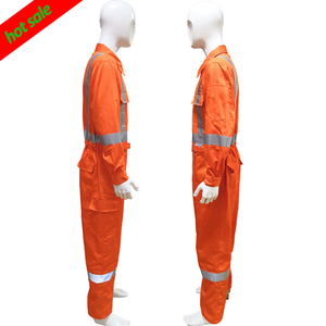 Overol de Seguridad Ignífugo de Algodón Personalizado al por Mayor con Cintas Reflectantes - Product Image 5