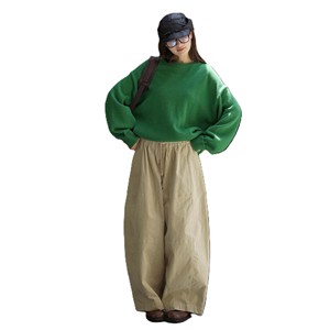 Pantalones Casuales de Pierna Ancha con Cintura Alta y Corduroy Transpirable Estilo Japonés para Mujer, Corte Holgado, 100% Algodón, Novedad de Otoño - Product Image 2