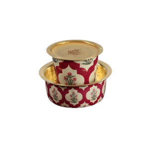 Ensemble de tasses à café en cuivre réutilisables Dabara 200 ml, design traditionnel, style sud-indien - Product Image 1