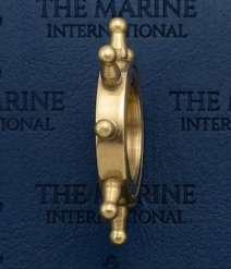 Handmade Designer Solid Brass Luxury Vintage Carabiner Key Chain High Quality <b>Ship</b> <b>Wheel</b> Beautiful Silk Screen Printing TMI - Product Image 5