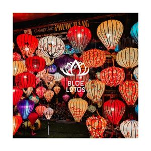 Handcrafted Eco-Friendly Bamboo Lanterns for Garden Party Celebration Vibrant Decorative Lamps Adding Warmth Colorful Atmosphere - Product Image 4