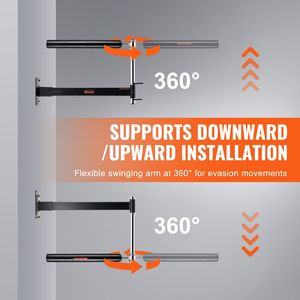 Gants d'entraînement de vitesse de frappe réglables Black Reflex, équipement d'entraînement de coordination et de réaction avec barre de rotation murale pour la boxe - Product Image 5