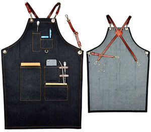 Veste de chef unisexe en coton à manches longues ou courtes, double boutonnage, uniforme de cuisine de restaurant, ensemble veste et toque de chef, coupe-vent et imperméable - Product Image 2