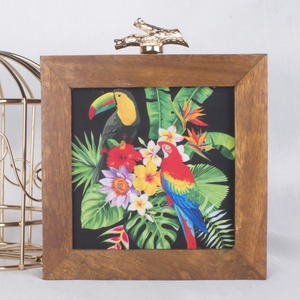 Bolso de Mano Cuadrado de Madera con Estampado Personalizado, Efecto Mármol, Diseño Vintage, Cierre Magnético, para Uso Diario en Todas las Estaciones, Estilo Bohemio - Product Image 6