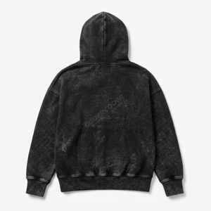 Sudadera con Capucha para Hombre, Estilo Vintage, Lavada, 100% Algodón, Estampado de Camuflaje, 500 g/m², Gruesa, Talla Grande, Lavado Ácido, Personalizada - Product Image 2