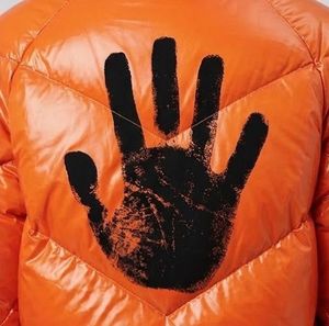Veste doudoune matelassée coupe courte vintage en tissu épais, coupe-vent, à capuche, à changement de couleur, avec impression d'encre thermochromique personnalisée, style streetwear, pour l'hiver - Product Image 5