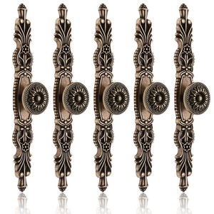 Brass Cabinet Pulls Horse Head <b>Finial</b> Stone Inlay Wholesale Moradabad - Product Image 3
