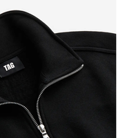 Sweat-shirts imprimés à col zippé 100 % coton de haute qualité pour le streetwear, respirants et thermiques en molleton bouclette, vente en gros