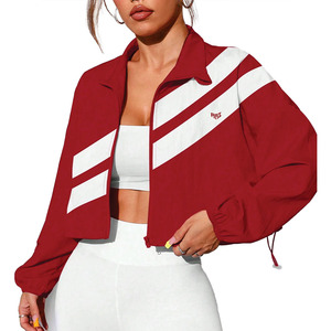 Women's Cropped Windbreaker <b>Jacket</b> Lightweight Zip Up Fitness Training Outerwear Breathable <b>Running</b> Gym Activewear Men's <b>Jackets</b> - Product Image 6
