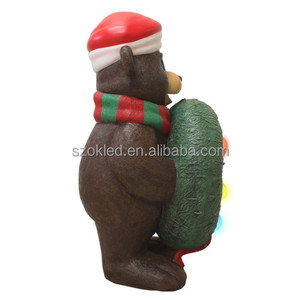 Oso de peluche de Navidad con corona Oso de peluche Cascanueces Dragón Santa Panda Calabaza Gorila Halloween Pascua Decoración de vacaciones - Product Image 5