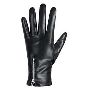 Gants en cuir véritable de qualité supérieure, unisexes, chauds pour l'hiver, compatibles avec les écrans tactiles, pour l'extérieur, gants en cuir tendance - Product Image 2