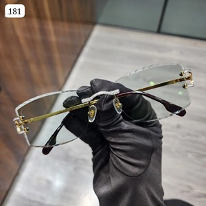 Hip Hop marca nueva moda personalizada Iced Out gafas para hombre tonos verdes Moissanite diamante gafas de sol espejo joyería de lujo - Product Image 1