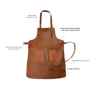 Handmade <b>Leather</b> <b>Apron</b> with Tool Pockets Versatile <b>Leather</b> <b>Apron</b> for Crafters and Artisans - Product Image 4