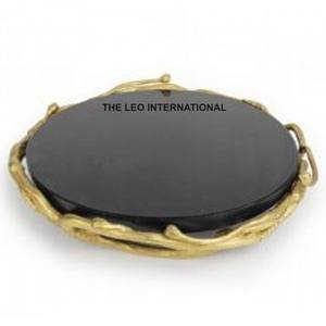 Bandeja Rectangular Brillante con Asas para Decoración del Hogar y para Servir Comida y Bebidas a los Invitados, Artesanía Creativa - Product Image 3