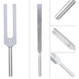 Kit de Diapasons Réglables 128Hz/256Hz/512Hz avec Marteau de Réflexes en Alliage d'Aluminium, Kit de Guérison Sonore 4 Canaux avec Sac de Rangement pour l'Audition - Product Image 2