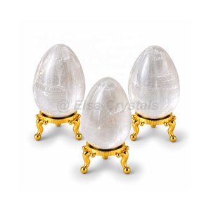 Huevo de Cristal de Oro Rojo Coleccionable, Huevo de Cristal Espiritual, Regalo de Cristal, Decoración, Proveedor Mayorista de Huevos de Cristal en India - Product Image 4