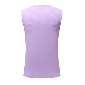 Camiseta sin mangas de poliéster personalizada para hombre, transpirable, de punto, para entrenamiento en el gimnasio y actividades al aire libre. - Product Image 4