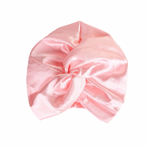 Bonnet en satin rose 100% soie, couleur unie, design à nœud torsadé, unisexe, mode, usage quotidien, voyage, quatre saisons, 58-60CM - Product Image 4