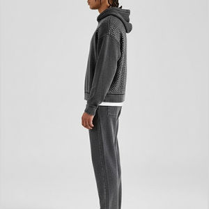 Trajes Deportivos de Color Sólido con Pedrería para Adultos, Ropa Urbana, Talla Personalizada, Último Diseño, Trajes Deportivos con Pedrería para Hombre - Product Image 3