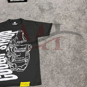 T-shirt classique à manches courtes pour hommes, motif 'Cough Syrup', 100% Coton, pour fabricants de vêtements - Product Image 6