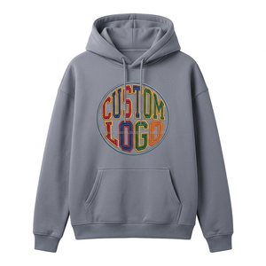 Sweat à capuche streetwear surdimensionné en molleton 380 GSM, imprimé numérique personnalisé, brodé, pour les vacances, Fabricant OEM, Vente en gros, Dropshipping - Product Image 4