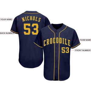 Uniforme de Béisbol Personalizado, Transpirable, de Manga Corta, Tallas Grandes, 100% Poliéster, Servicios OEM, Fabricación Profesional, Nuevo - Product Image 3
